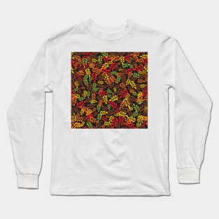Colorful leaves pattern Long Sleeve T-Shirt